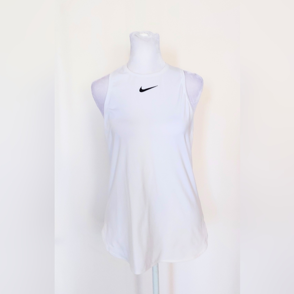 Nike Court All Over Mesh Fit Tank Size Medium White